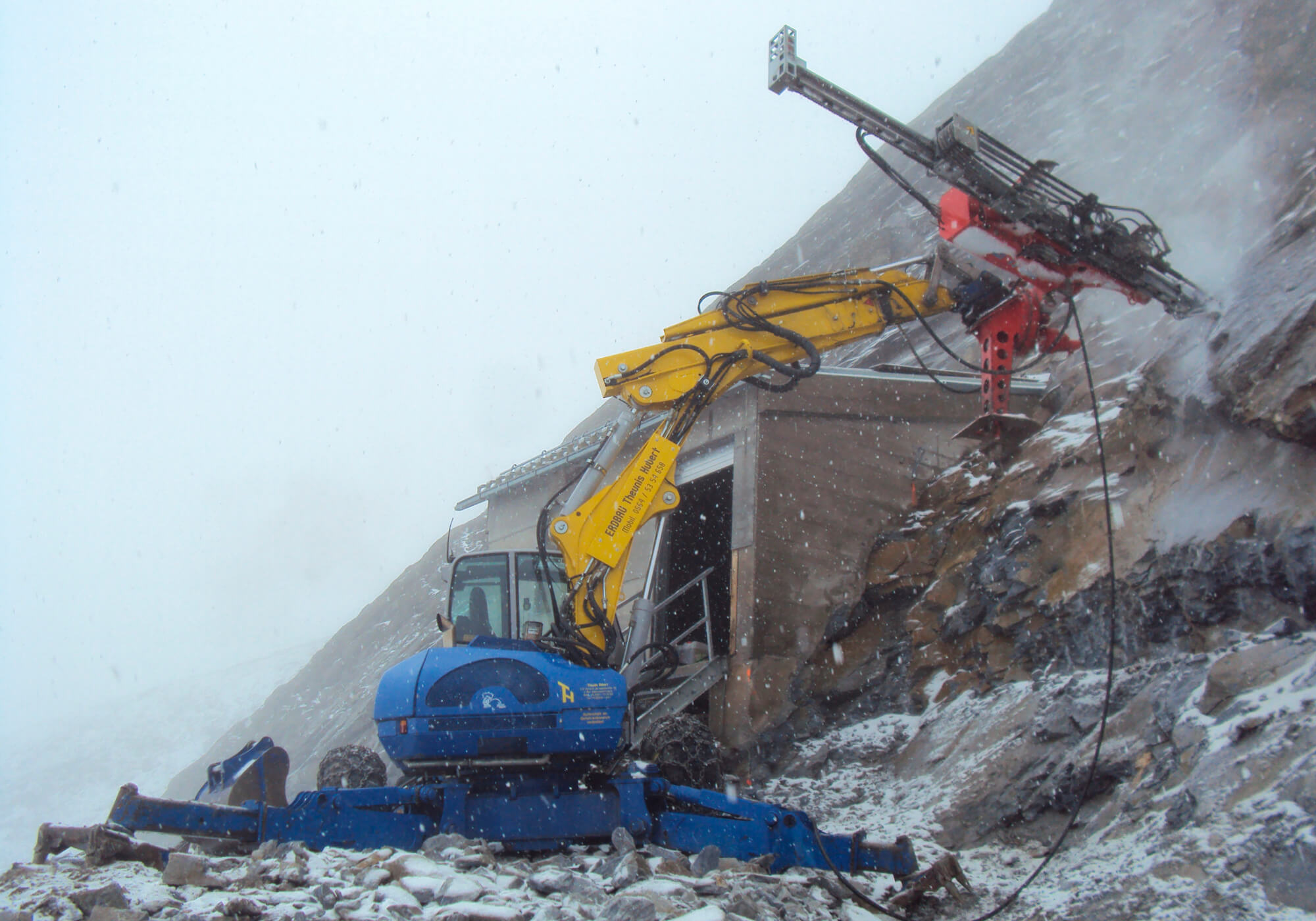 Spreng- und Bohrarbeiten